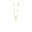 18 Karat Yellow Gold Love Letter L Pendant With Diamonds