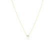 18K Yellow Gold Tiny Treasure Letter M Initial Necklace