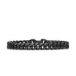 Curb Chain Bracelet in Black Titanium, 8mm